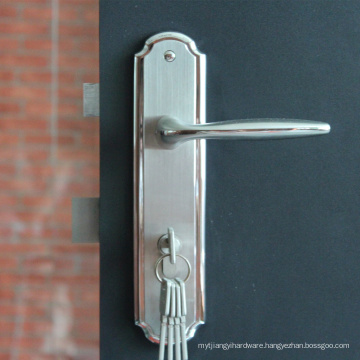 High quality casting handle plate door lock in complete set